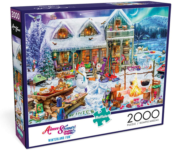 Buffalo Games - Aimee Stewart - Winterland Fun - 2000 Piece Jigsaw Puzzle