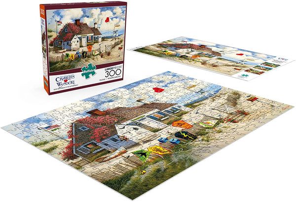 Buffalo Games Charles Wysocki - Root Beer Break at The Butterfields - 300 Large Piece Jigsaw Puzzle