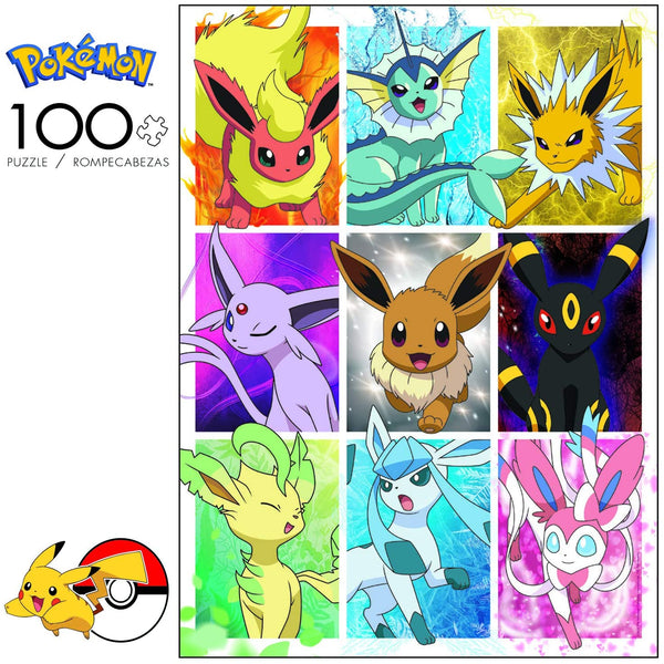 Buffalo Games - Pokemon - Eevee's Elements - 100 Piece Jigsaw Puzzle