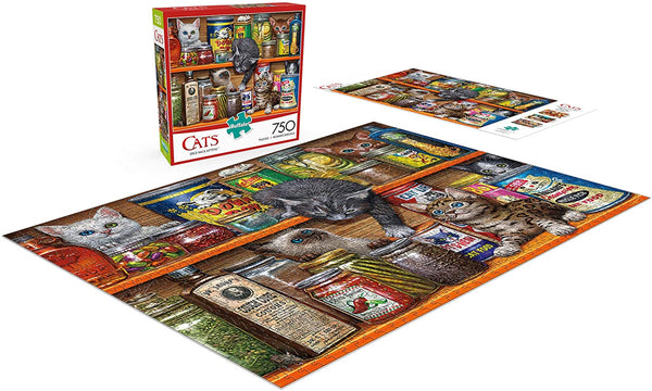 Buffalo Games - Cats Collection - Spice Rack Kittens - 750 Piece Jigsaw Puzzle