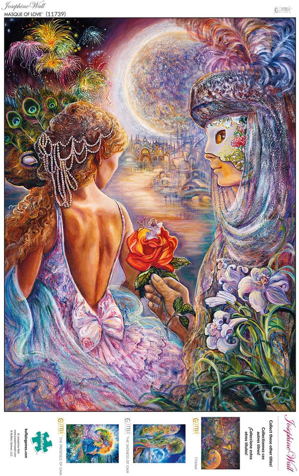 Buffalo Games - Josephine Wall - Masque of Love - Glitter Edition - 1000 Piece Jigsaw Puzzle