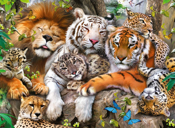 Ravensburger - Big Cat Nap Children's Puzzle (200 piece XL) 12721