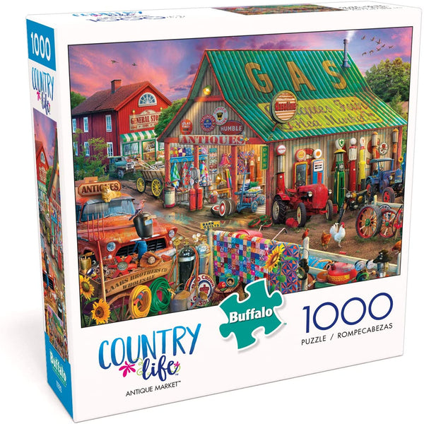Buffalo Games - Country Life Collection - Antique Market - 1000 Piece Jigsaw Puzzle
