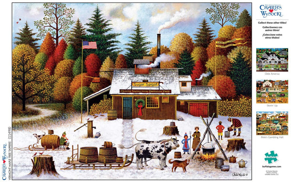Buffalo Games - Charles Wysocki - Vermont Maple Tree Tappers - 1000 Piece Jigsaw Puzzle