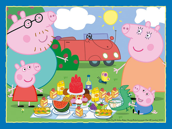 Ravensburger - Peppa Pig 4 in a Box (12, 16, 20, 24pc) Fun Days Out Jigsaw Puzzles