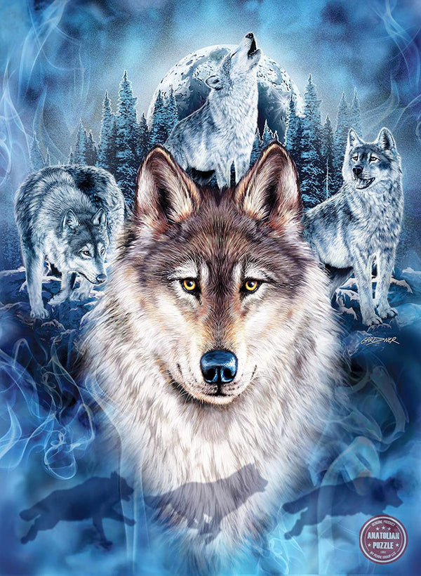 Anatolian - Wolf Team by Steven Gardner Jigsaw Puzzle (1000 Pieces)