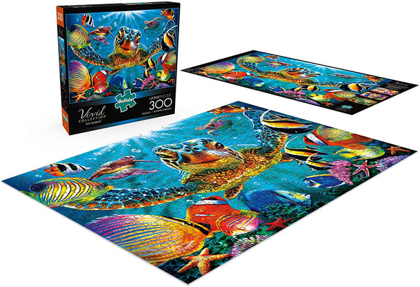 Buffalo Games - Vivid Collection - Tiny Bubbles - 300 Large Piece Jigsaw Puzzle