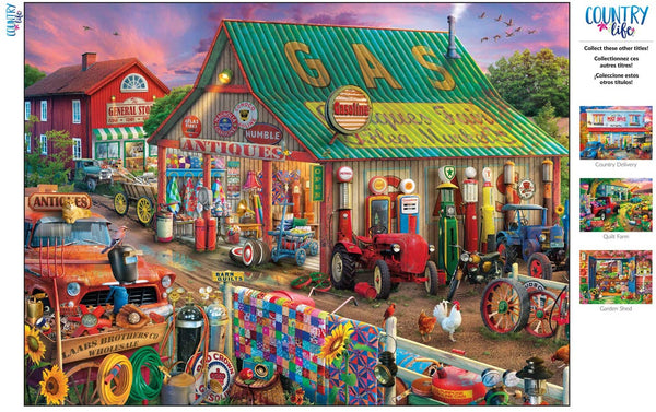 Buffalo Games - Country Life Collection - Antique Market - 1000 Piece Jigsaw Puzzle