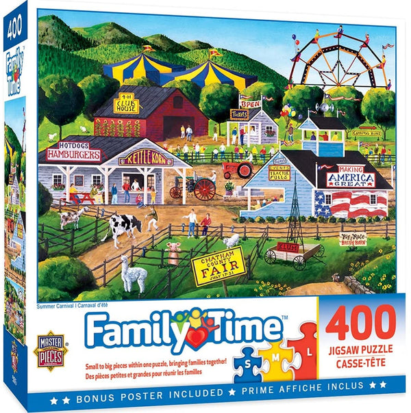 Masterpieces - Family Hour Summer Carnival Ez Grip Jigsaw Puzzle (400 Pieces)