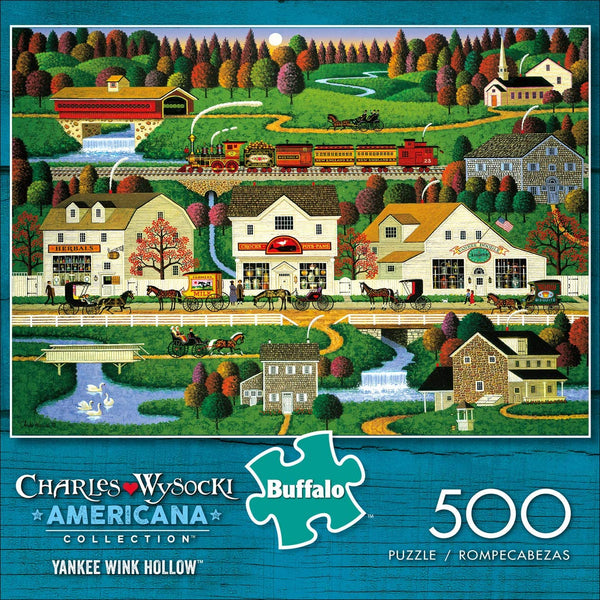 Buffalo Games - Charles Wysocki Americana Collection - Yankee Wink Hollow - 500 Piece Jigsaw Puzzle