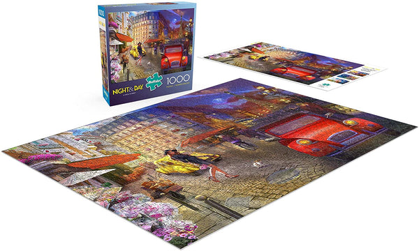 Buffalo Games - Night & Day Collection - A Stroll in Paris - 1000 Piece Jigsaw Puzzle