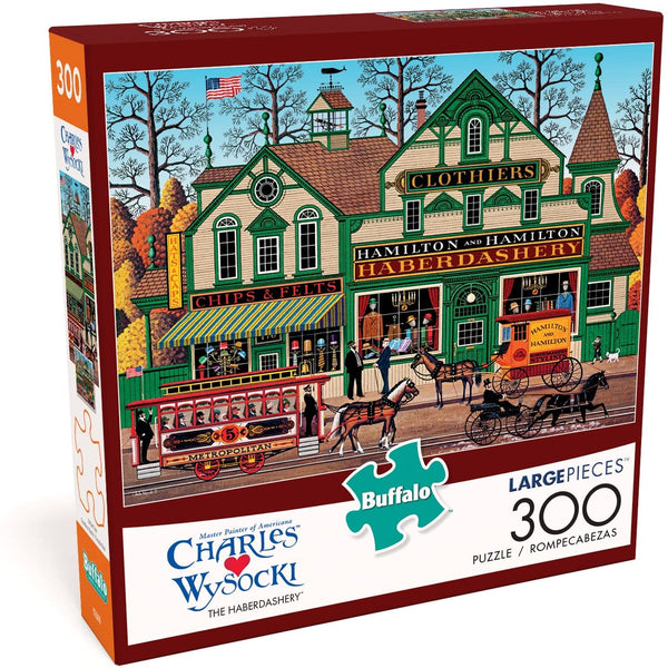 Buffalo Games - Charles Wysocki - The Haberdashery - 300 Large Piece Jigsaw Puzzle