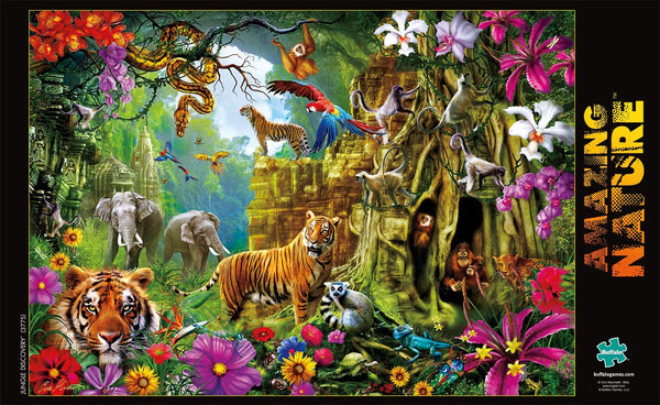 Buffalo Games - Amazing Nature Collection - Jungle Discovery - 500 Piece Jigsaw Puzzle