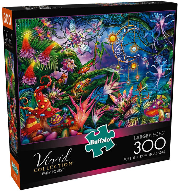 Buffalo Games - Vivid Collection - Fairy Forest - 300 Large Piece Jigsaw Puzzle