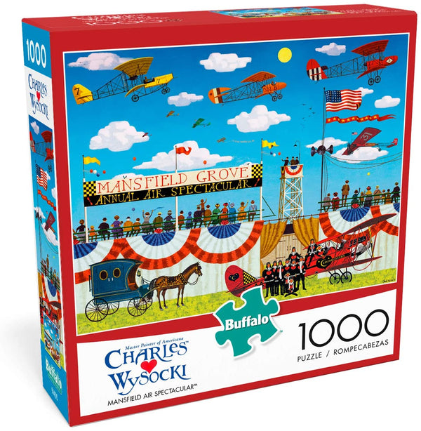 Buffalo Games - Charles Wysocki - Mansfield Air Spectacular - 1000 Piece Jigsaw Puzzle