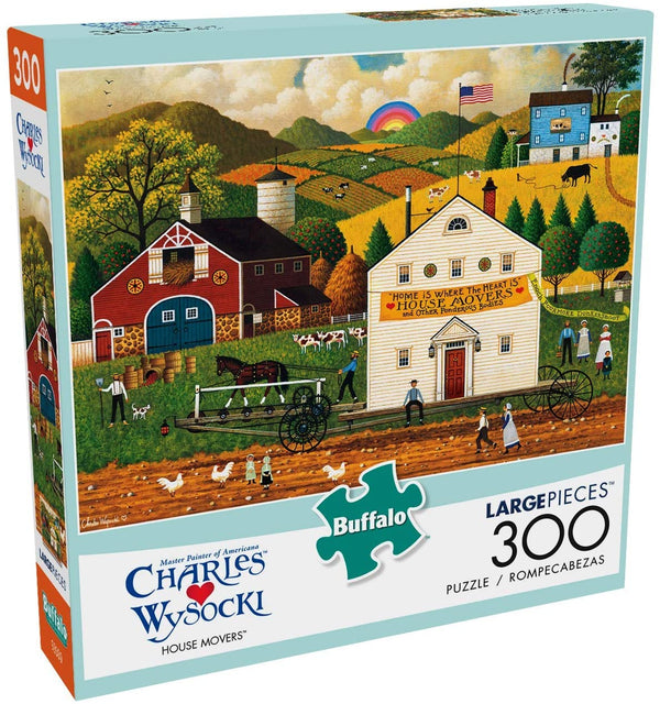 Buffalo Games - Charles Wysocki - House Movers - 300 Large Piece Jigsaw Puzzle