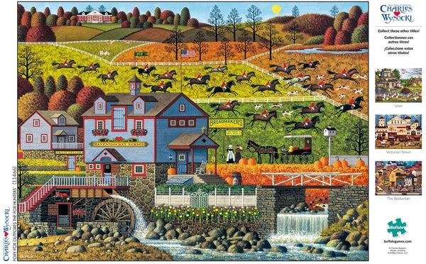 Buffalo Games - Charles Wysocki - Foxy Fox Outfoxes The Fox Hunters - 1000 Piece Jigsaw Puzzle