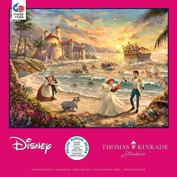 Ceaco - Thomas Kinkade - Celebration of Love - The Little Mermaid - 750 Piece Jigsaw Puzzle