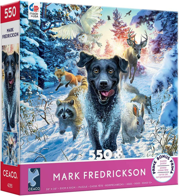 Ceaco - Black Lab by Mark Fredrickson Jigsaw Puzzle (550 Pieces)