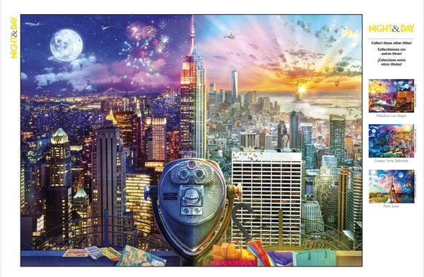 Buffalo Games - Night & Day Collection - Manhattan Skyline - 1000 Piece Jigsaw Puzzle
