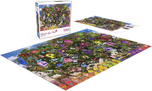 Buffalo Games - Bird's Eye View Collection - Bird Hotel - 1000 Piece Jigsaw Puzzle