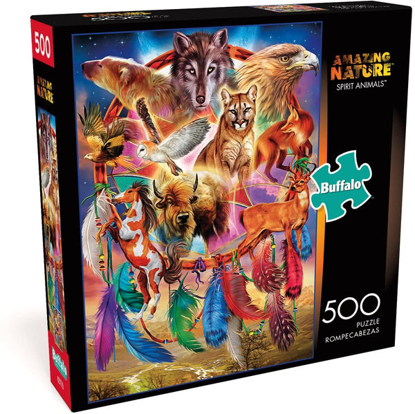 Buffalo Games - Amazing Nature Collection - Spirit Animals - 500 Piece Jigsaw Puzzle
