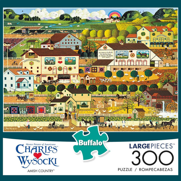 Buffalo Games - Charles Wysocki - Amish Country - 300 Large Piece Jigsaw Puzzle