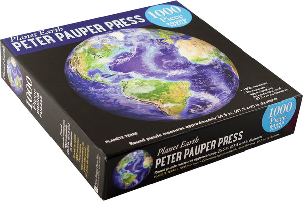 Peter Pauper Press - Planet Earth Round Jigsaw Puzzle (1000 Pieces)