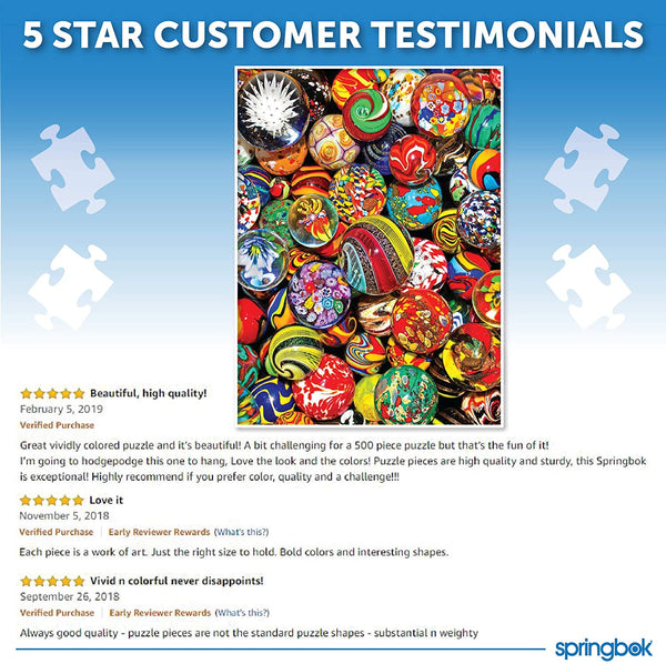 Springbok Puzzles Marble Madness Jigsaw Puzzle (500 Piece)