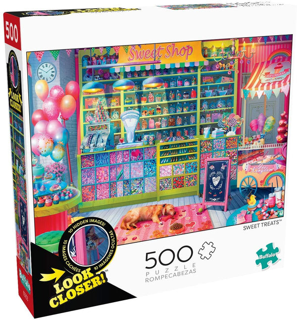Buffalo Games - Look Closer - Sweet Treats - 500 Piece Jigsaw Puzzle