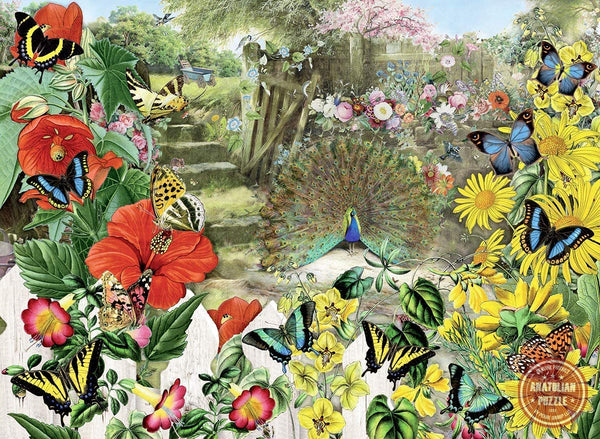 Anatolian - Peacock In The Garden Jigsaw Puzzle (1000 Pieces)