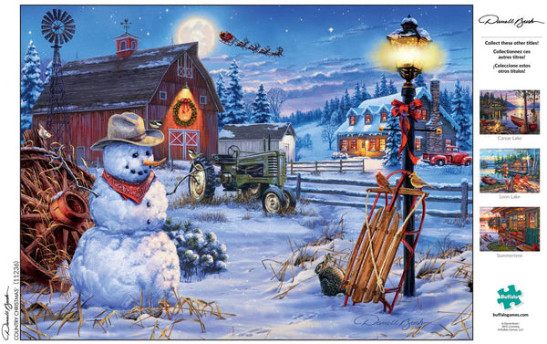 Buffalo Games Country Christmas by Darrell Bush - 1000Piece Jigsaw Puzzle Form The Holiday Collection by Puzzle