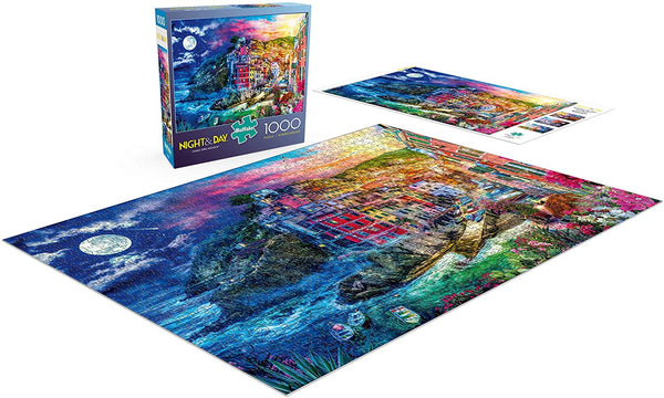Buffalo Games - Night & Day Collection - Cinque Terre Splendor - 1000 Piece Jigsaw Puzzle
