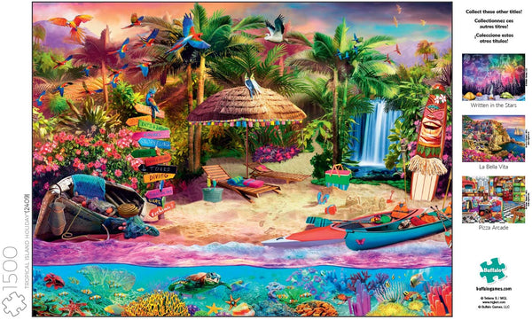 Buffalo Games - Tropical Island Holiday - 1500 Piece Jigsaw Puzzle