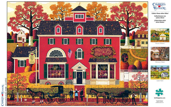 Buffalo Games - Charles Wysocki - Benjamin's Music Store - 1000 Piece Jigsaw Puzzle