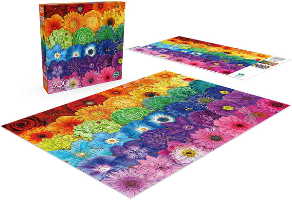 Buffalo Games - Color Explosion - Flower Spectrum - 300 Large Piece Jigsaw Puzzle