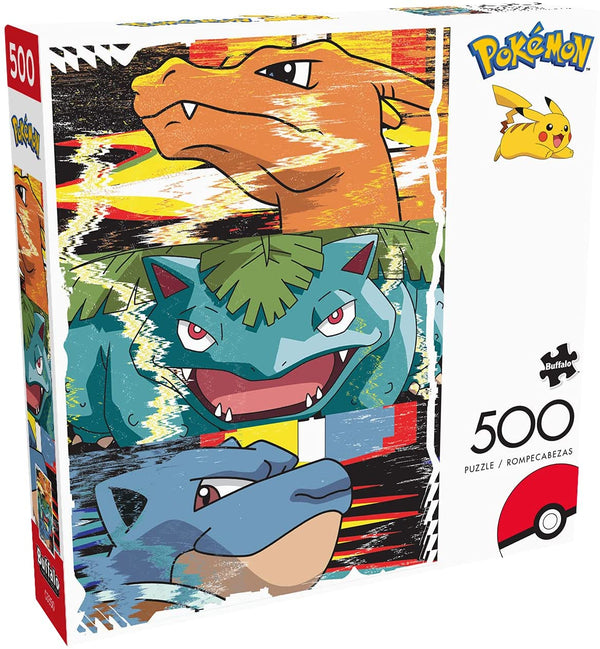 Buffalo Games - Pokemon - Charizard Venusaur Blastoise - 500 Piece Jigsaw Puzzle