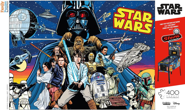 Buffalo Games - Star Wars - Comic Pinball Art Jigsaw Puzzle (400 Pieces)