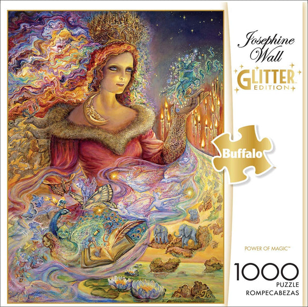 Buffalo Games - Flights of Fantasy - Power of Magic (Glitter Edition) - 1000 Piece Jigsaw Puzzle
