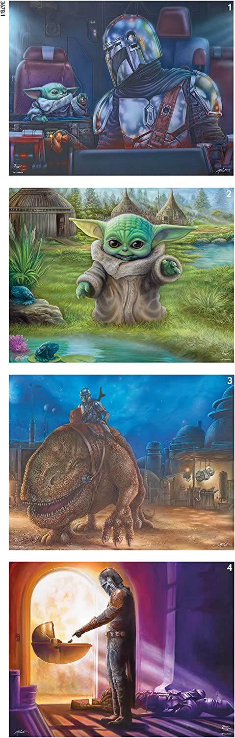 Ceaco - Kinkade Mandalorian 4 in 1 (4 x 500pc) Jigsaw Puzzle (2000 Pieces)