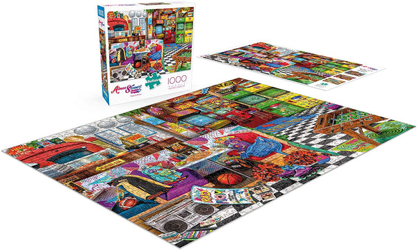 Buffalo Games - Aimee Stewart - Pixels & Pizza - 1000 Piece Jigsaw Puzzle