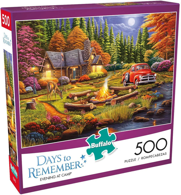 Buffalo Games - Days to Remember - Evening at Camp - 500Piece Jigsaw Puzzle