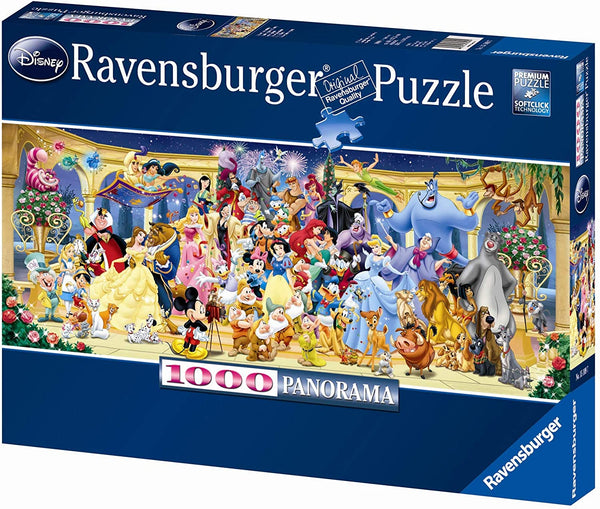 Ravensburger - Disney Group Photo Characters Panoramic Jigsaw Puzzles (1000 pieces)