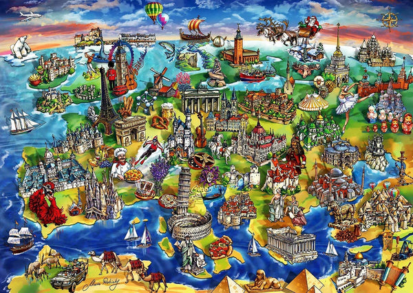 Anatolian - European World Jigsaw Puzzle (1500 Pieces)
