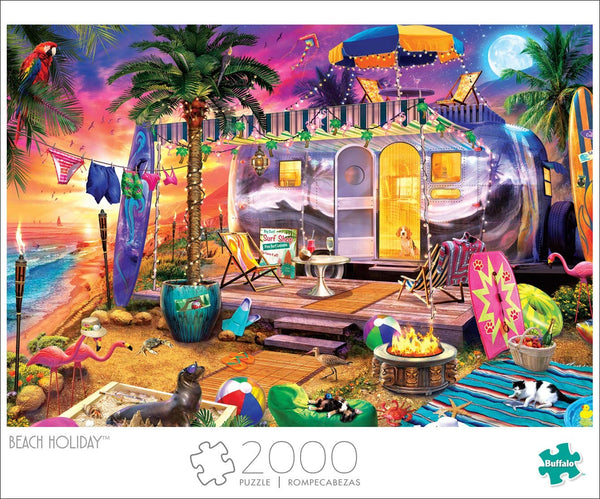 Buffalo Games - Beach Holiday - 2000 Piece Jigsaw Puzzle