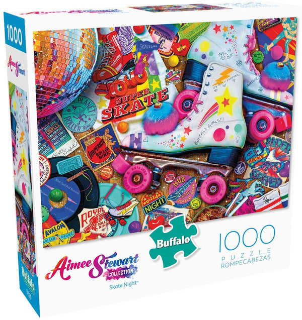 Buffalo Games - Aimee Stewart - Skate Night - 1000 Piece Jigsaw Puzzle