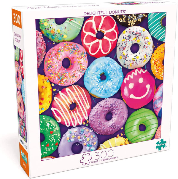 Buffalo Games - Delightful Donuts - 300 Large Piece Jigsaw Puzzle