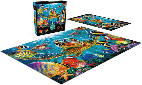 Buffalo Games - Marine Color- Tiny Bubbles Jigsaw Puzzle (1000 Pieces)