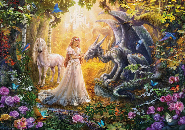 Educa - Dragon, Princess and Unicorn Jigsaw Puzzle (1500 Pieces)