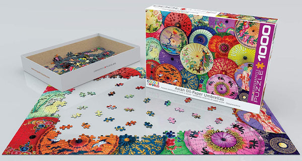EuroGraphics - Asian Oil Paper Umbrellas Jigsaw Puzzle (1000 Pieces)